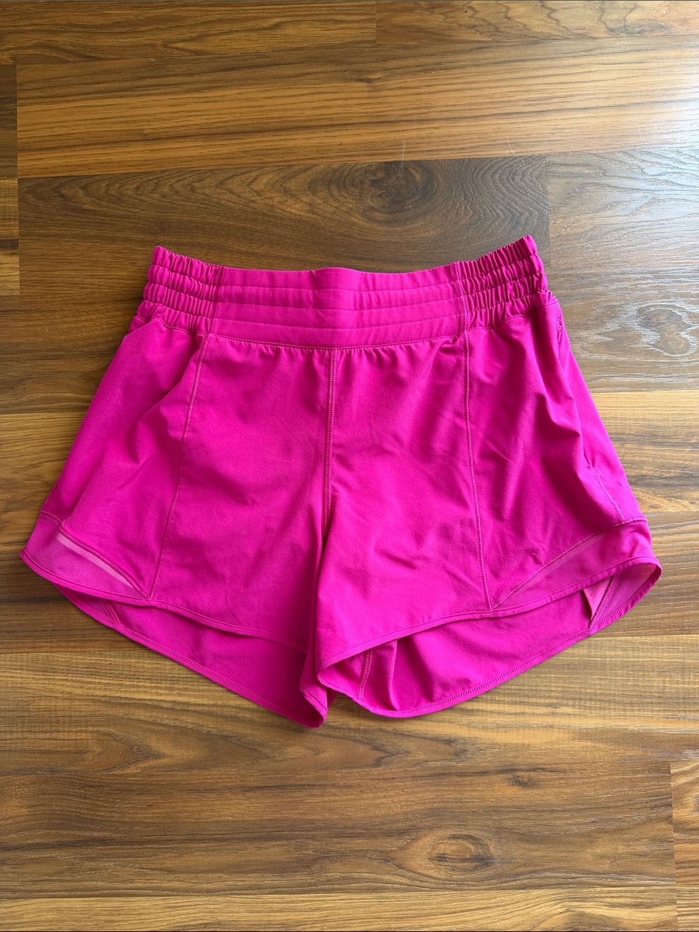 Hotty Hot High-Rise Lined Short 4” - Pink Flare